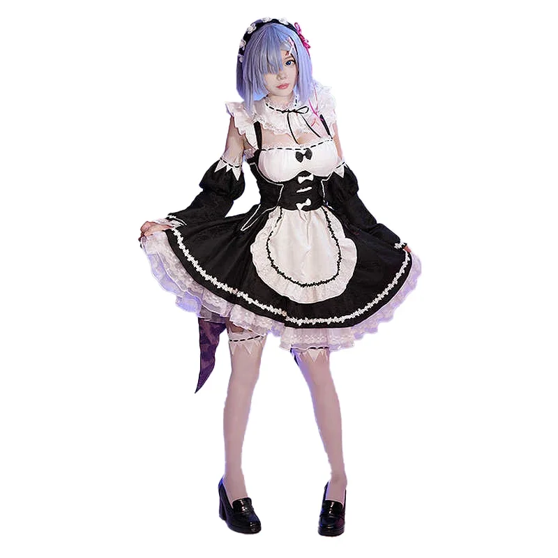 UWOWO Collab Series:Remm Косплей Re: Zero Lost in Memoriess RemM Maid Косплей Костюм Костюм на Хэллоуин @ 0Z *