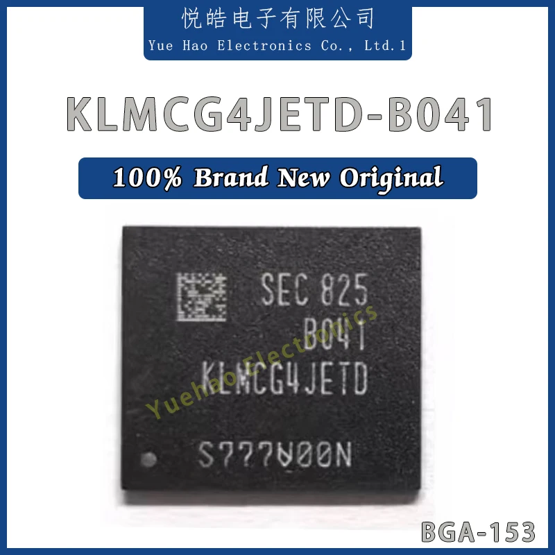 

(1-10piece)100% New KLMCG4JETD-B041 KLMCG4JETD KLMCG4 BGA153 EMMC 64GB memory chip