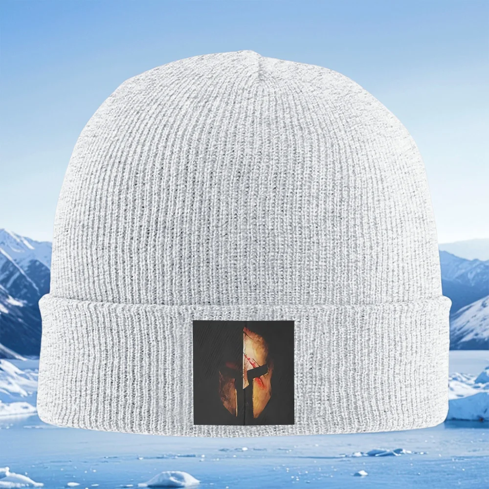 Spartan helmet dark blood battle. Men Women Unisex Knitted Hat Beanie Pullover Cap Winter Thermal Warm Christmas Outdoor Cycling