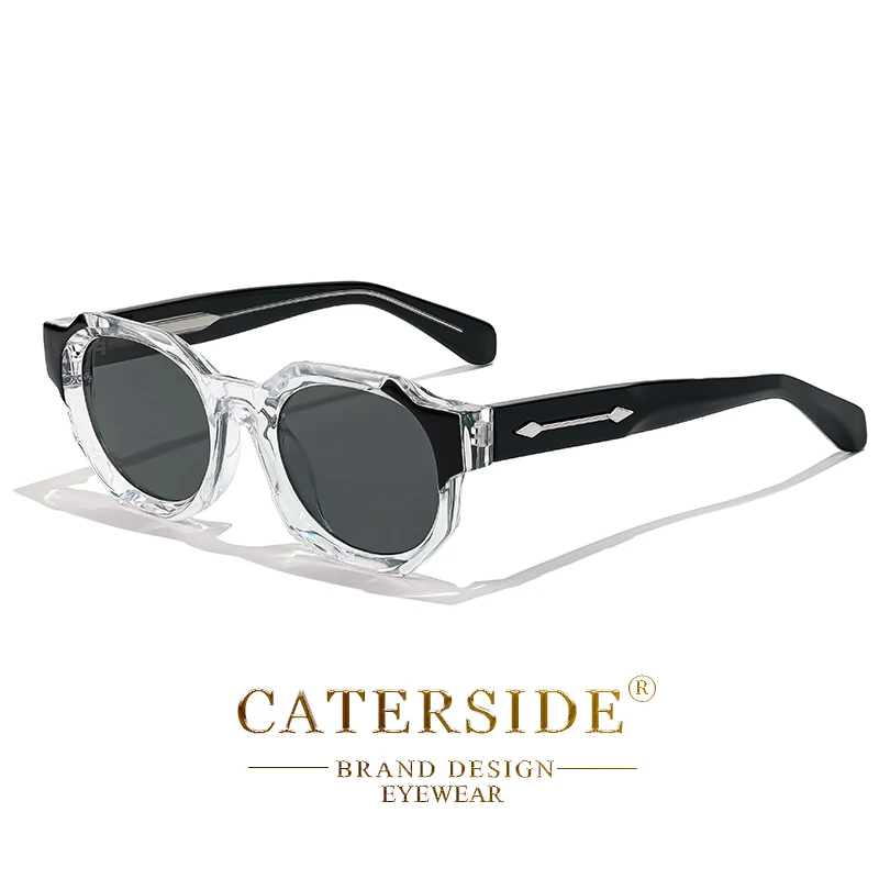 CATERSIDE Retro Punk Quadrat Sonnenbrille Männer Vintage Dicken Rahmen Hochwertige frauen Sonnenbrille Party und Urlaub Reise Brillen – Detail 16