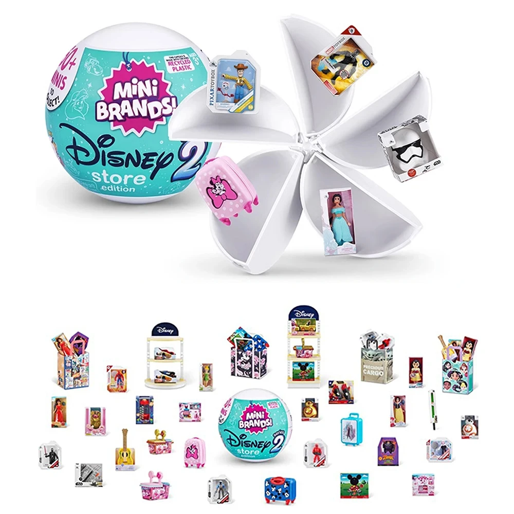 Disney 5-сюрприз Zuru Mini Brands Toys Surprise Zuru Mini Brands Toy Оригинальные миниатюрные игрушки Mystery Anime слепая коробка Симпатичные подарки
