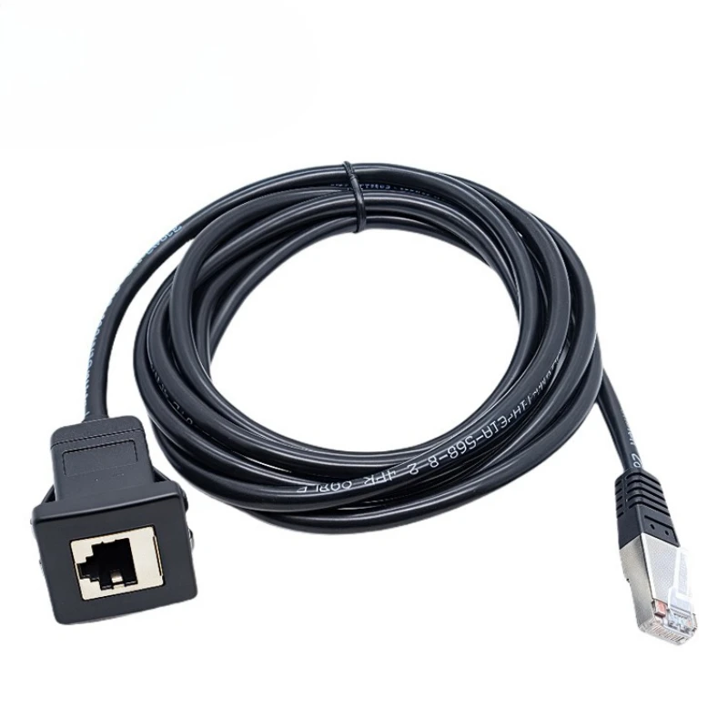 

RJ45 Angled Ethernet Cable Universal Gigabit Cat5 Male To Female Network Extension Wire Copper CAT5E Rj45 Extender 1m