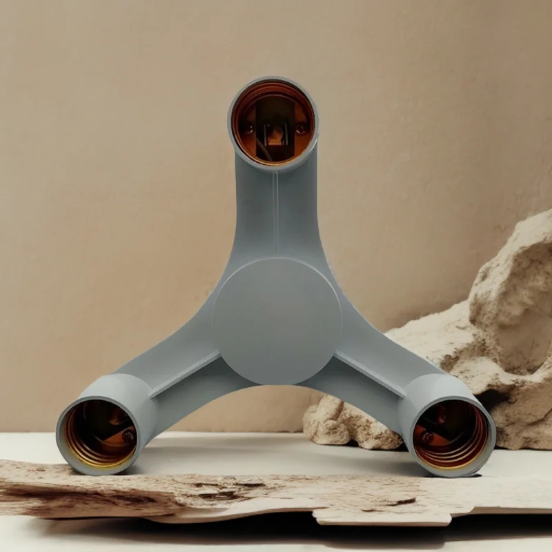 3In1 E27 to E27 extended LED bulb socket splitter adapter bracket, suitable for photography studios, kitchens, restaurants