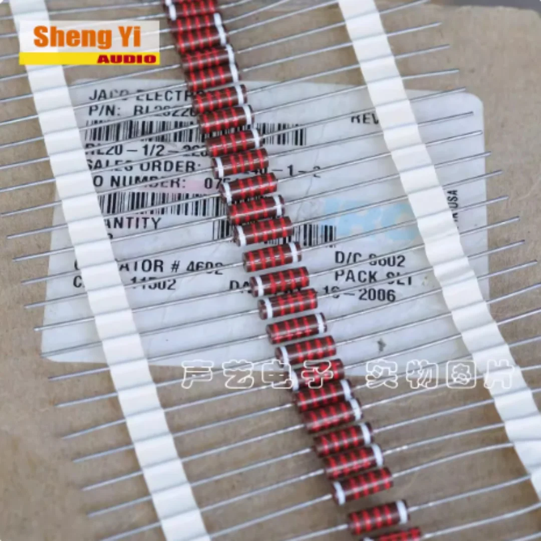 American IRC overheated bakelite shell resistors 1/2W, 0.5W, 2.2K, Grade G, 2%
