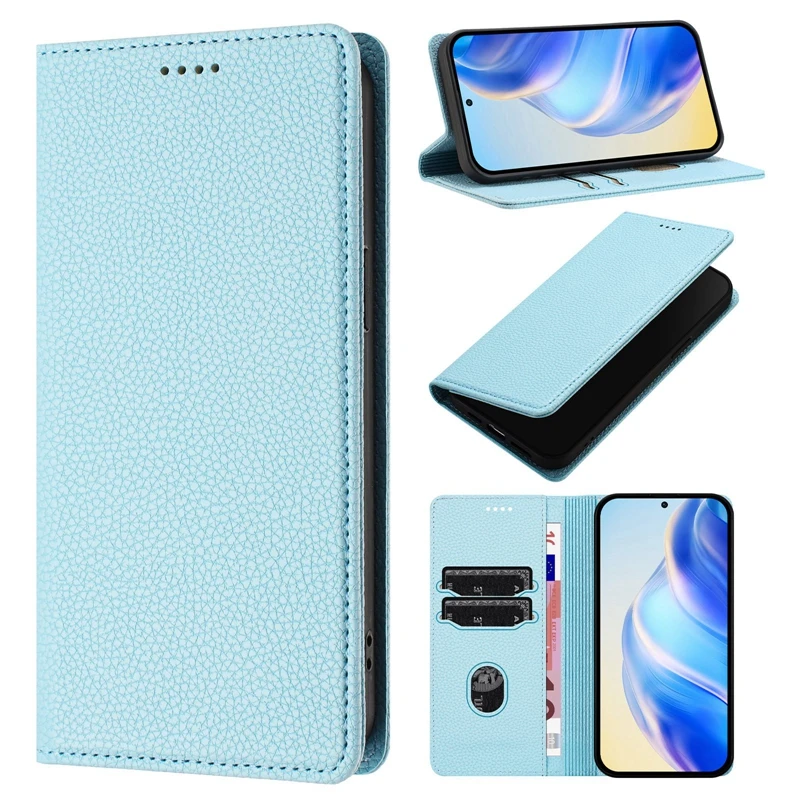 Custodia Portafoglio In Pelle PU Per Motorola G67/G77 5G | Anti-RFID, 3 Slot Carte, Supporto Orizzontale, Marrone - 2