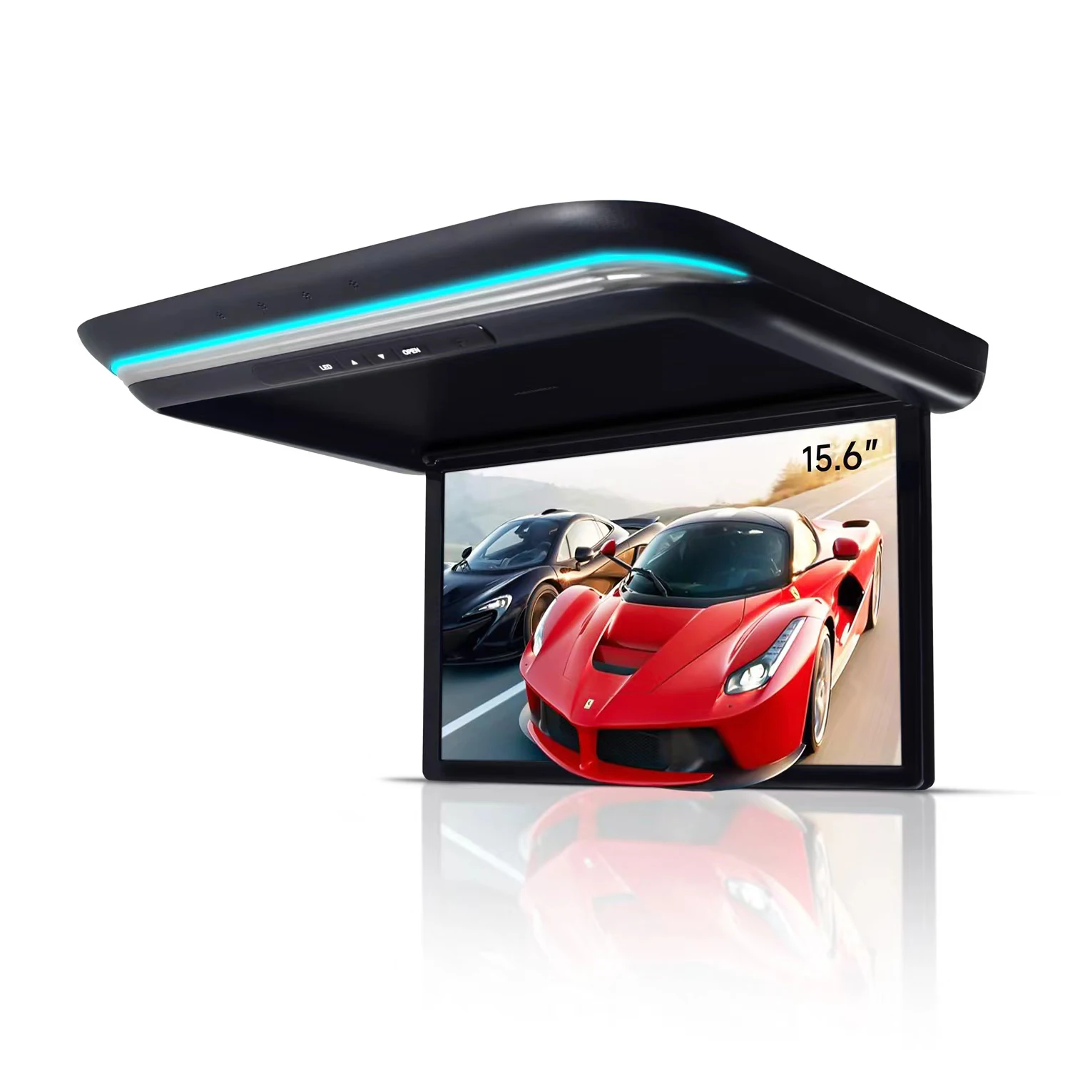 

New 15.6 Inch Electric Car Flip Roof Remote Control Voice Control HD Touch Screen Android WiFi Car Entertainment System