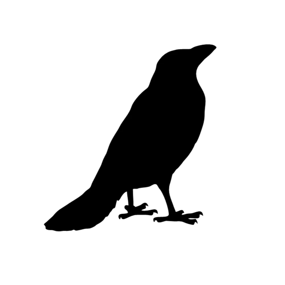 

13X14CM Cartoon Crow Design Vinyl Decal, Fun Car Sticker for SUV Jeep Truck Auto, Removable Waterproof Window Body Decor