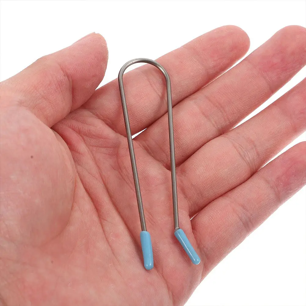 

8Pcs Stainless Steel Hair Roller Clips Reusable Hot Roller Securing Pins for Electric Curlers Strong Hold Voluminous Curls