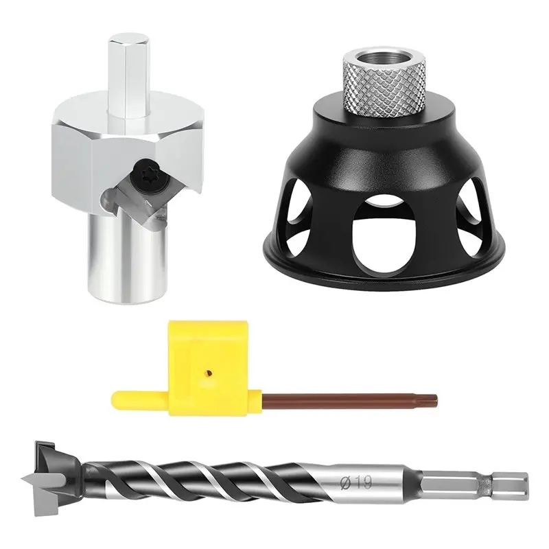 KYCOR-Bench Dog Hole Chamfer Reamer Tool Stainless Steel Drill Bit For 19Mm(3/4 Inch) Hole Puncher Locator