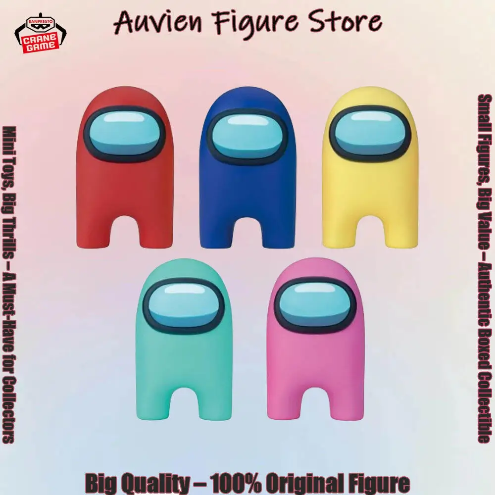 

Officially Licensed Banpresto Yellow Pink Blue Cyan Cyan Figure Anime Among Us Classic Character Model