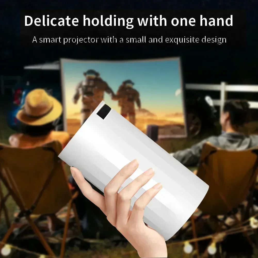 Portable  4K Home Theater Projector Smart  Mini LED 1080P Android Outdoor Video Game Mobile Pocket Phone Cinema Wifi BT Car