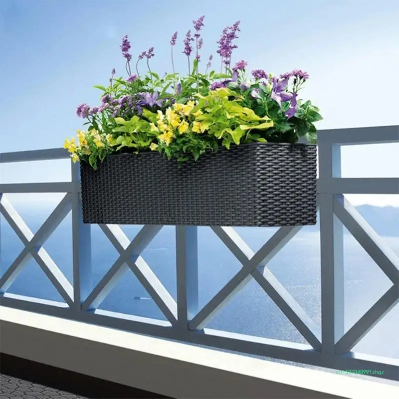 Sturdy Flower Box Mounts for Balconies – 8 Pcs, Adaptable and Tool Setup Flower Shelf