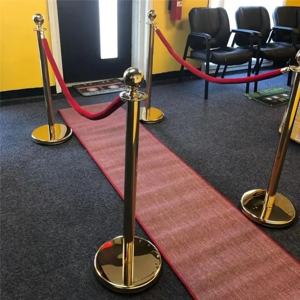 1.5m Long Flannel Sling Twisted Lining Barrier Rope Soft and Smooth Warning Velvet Barrier Rope Welcoming Queuing Columns