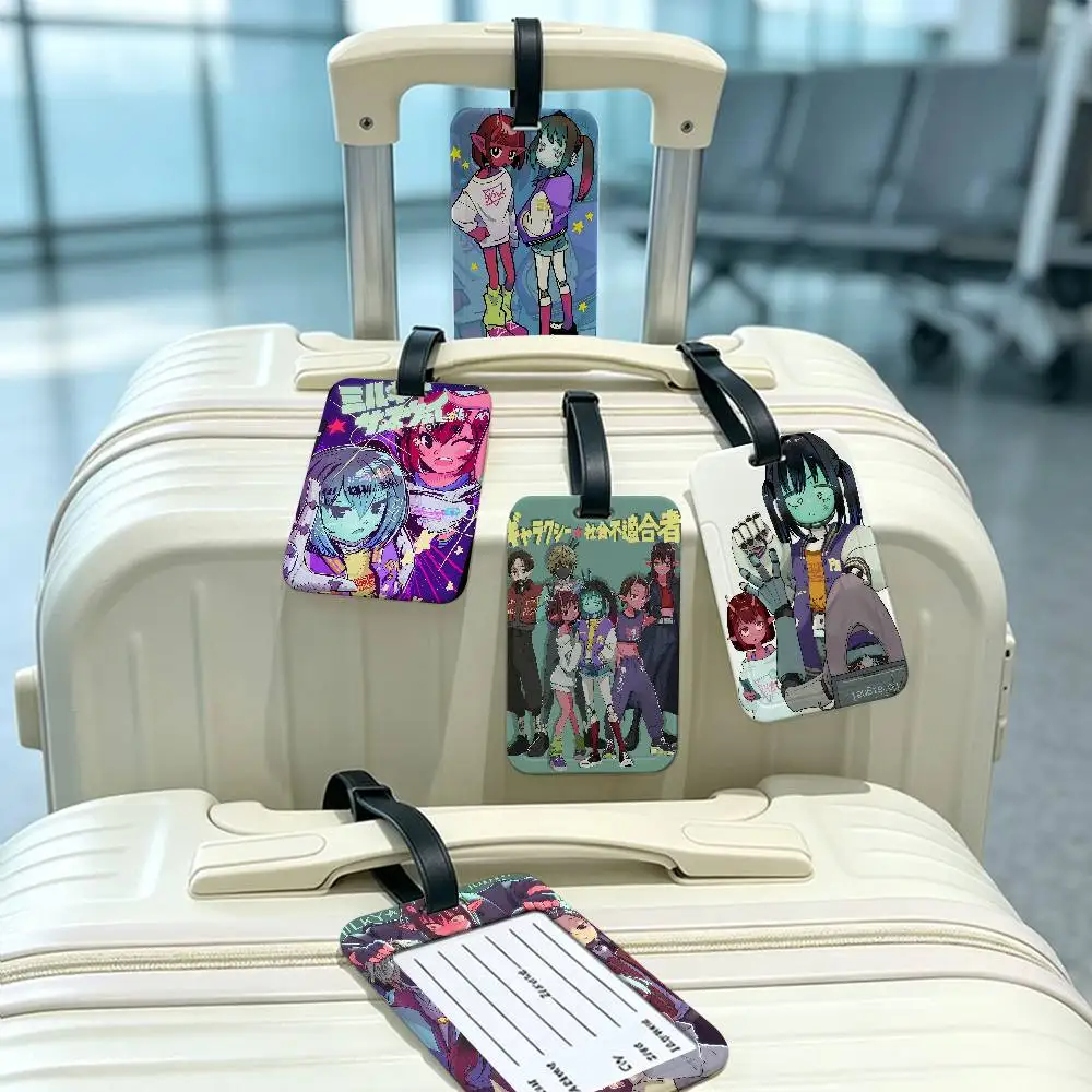Popular M-MILKY S-SUBWAY Travel Accessory PVC Luggage Tag Anti lost Design Detachable Information Card Sleeve