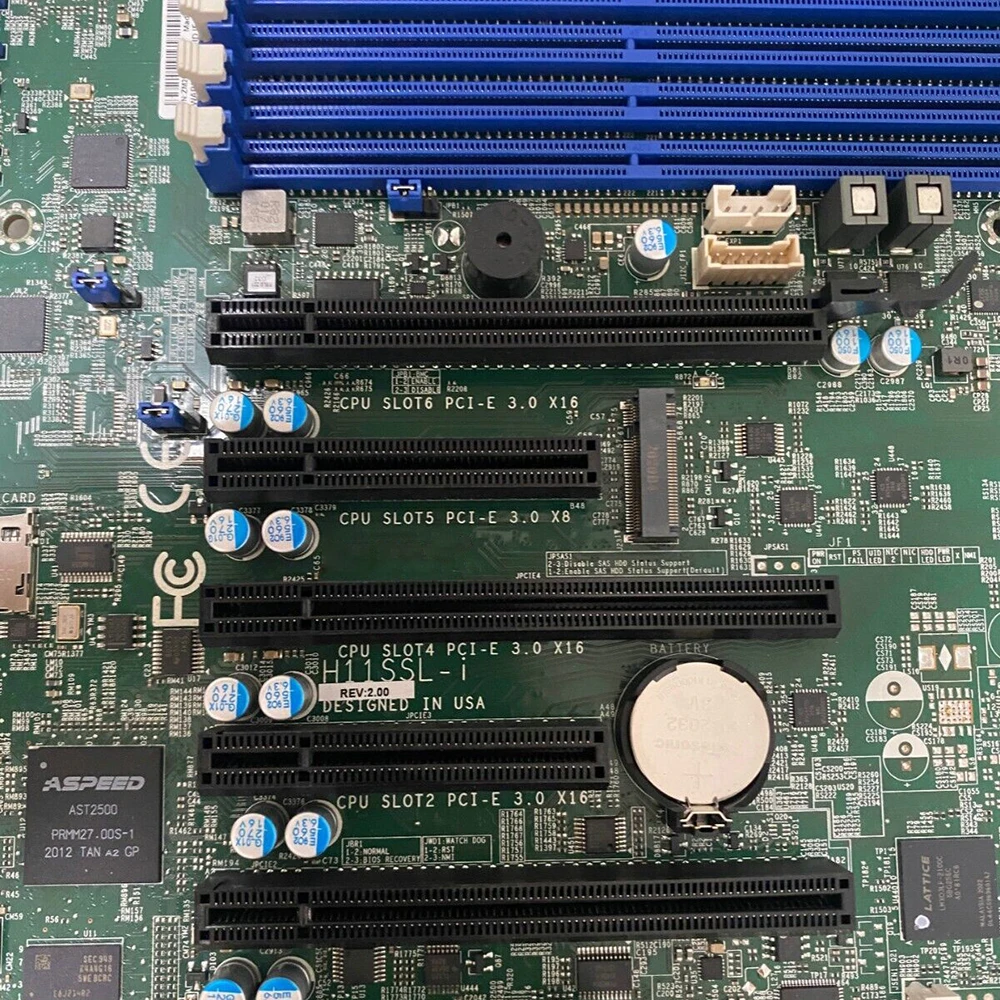 

H11SSL-i для материнской платы Supermicro, процессор серии EPYC 7001/7002, ECC DDR4 16, SATA3, два порта Gigabit Ethernet LAN