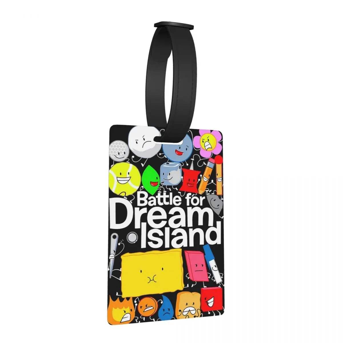 

Багажные бирки «Битва за острова мечты», аксессуары для чемодана, милый багаж, посадочная бирка, держатель этикетки, идентификационное имя, адрес