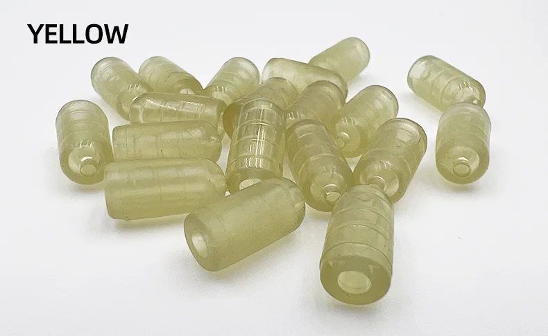 ShareShark 50/100 Stück Karpfenangel-Schutzperlen Weiche Gummi-Wirbel-Schutzpuffer Rig-Perlen Angelzubehör – Detail 8