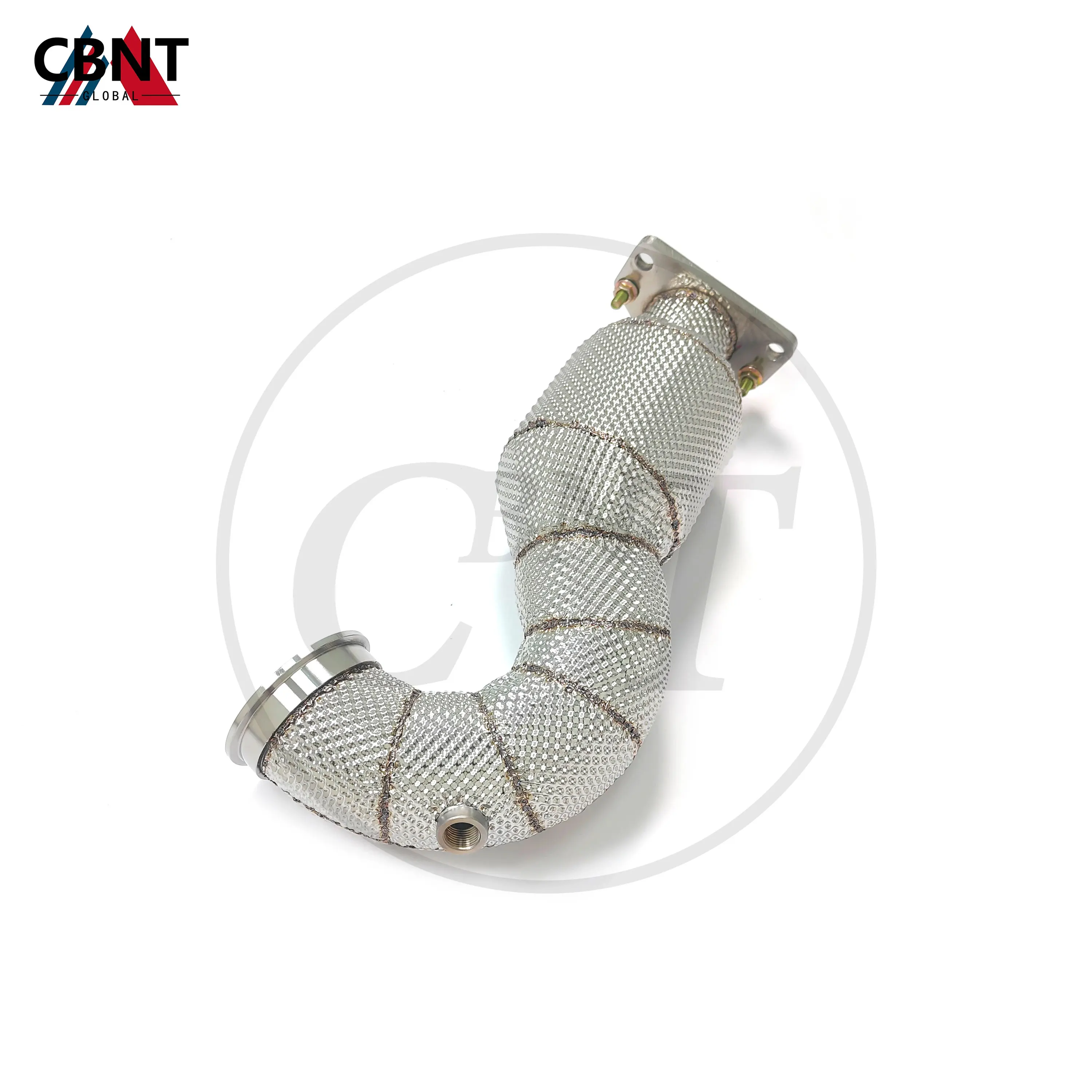 

CBNT for Fiat 500 Abarth 1.4T Exhaust Headers with Heat Shield High Performance SS304 Catted/Catless Downpipe Exhaust-pipe