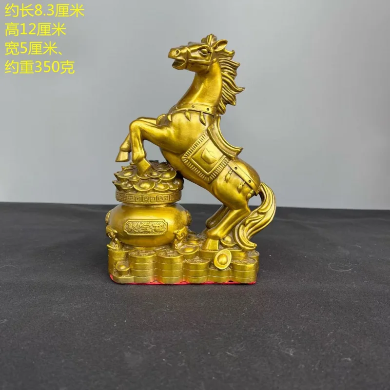 

Brass Horse Ornament Cornucopia Money Horse Ornament Win Instant Success Home Living Room Wine Cabinet Decorations Opening Gift