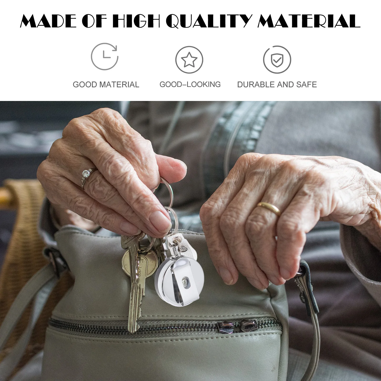 2 قطعة المفاتيح المعدنية قابل للسحب شارة حامل حزام كليب لبطاقات الهوية اسم العلامة العمل شارة بكرة المنظم حلقة رئيسية الهاتف الحبل