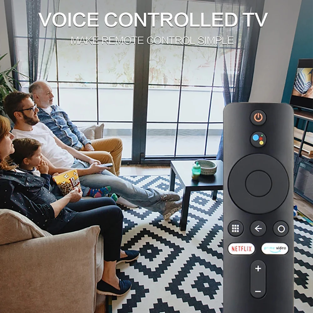 Replacement Remote Control Universal Bluetooth Voice Remote Control Voice TV Accessories with Google Voice Assistant for Xiaomi
