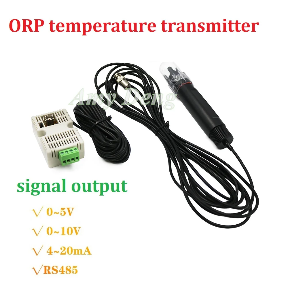 

ORP temperature transmitter ORP redox potential sensor module voltage 0-5V 0-10V 4-20mA RS485 output ORP meter water quality