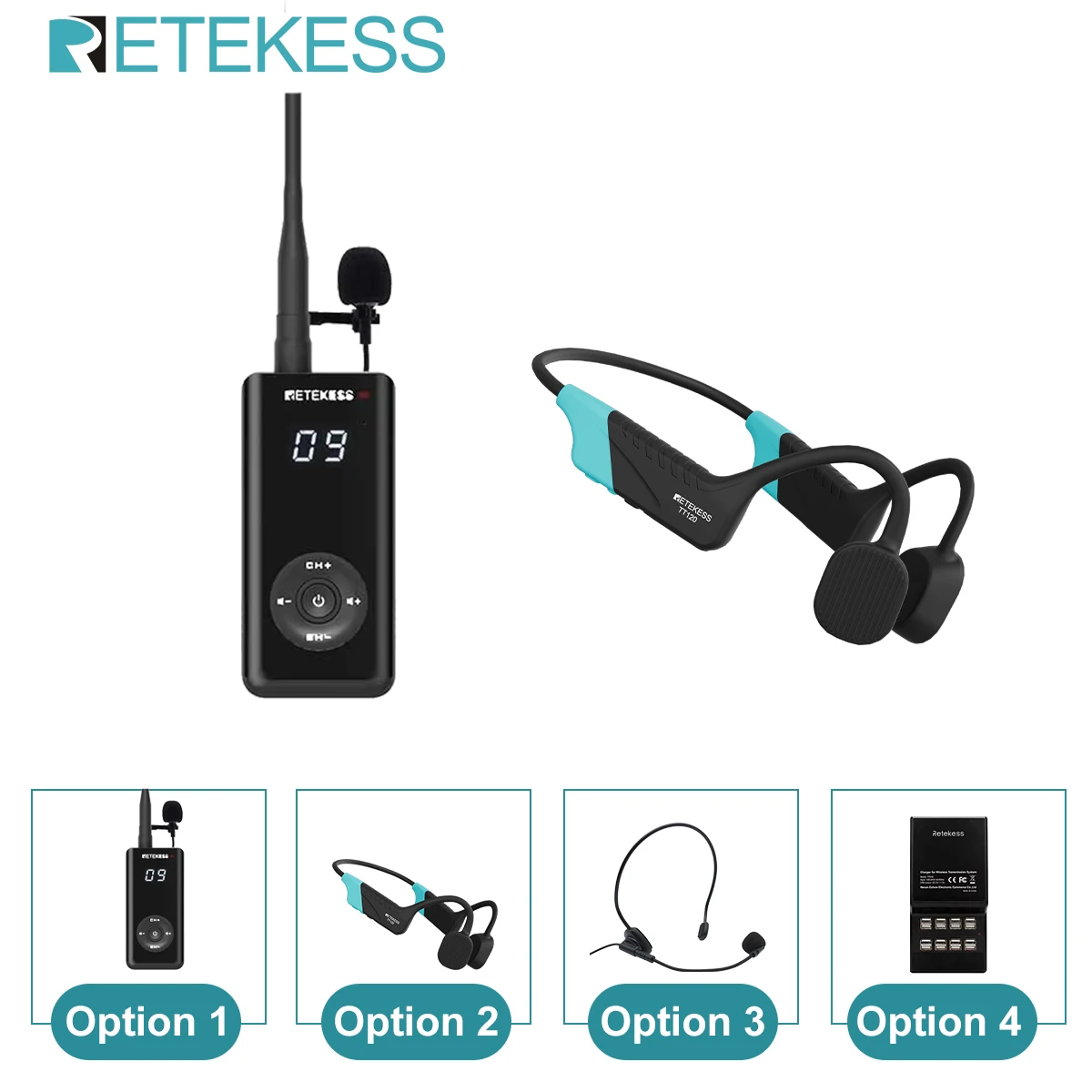 

Retekess TT120 Swimming Coach Microphone Transmitter Wireless Communication Tool for Swim Talk Training & Coaching Accessories