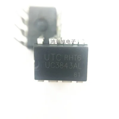 10PCS/lot  UC3843 UC3843AL DIP-8 UC3843A DIP8 original In Stock