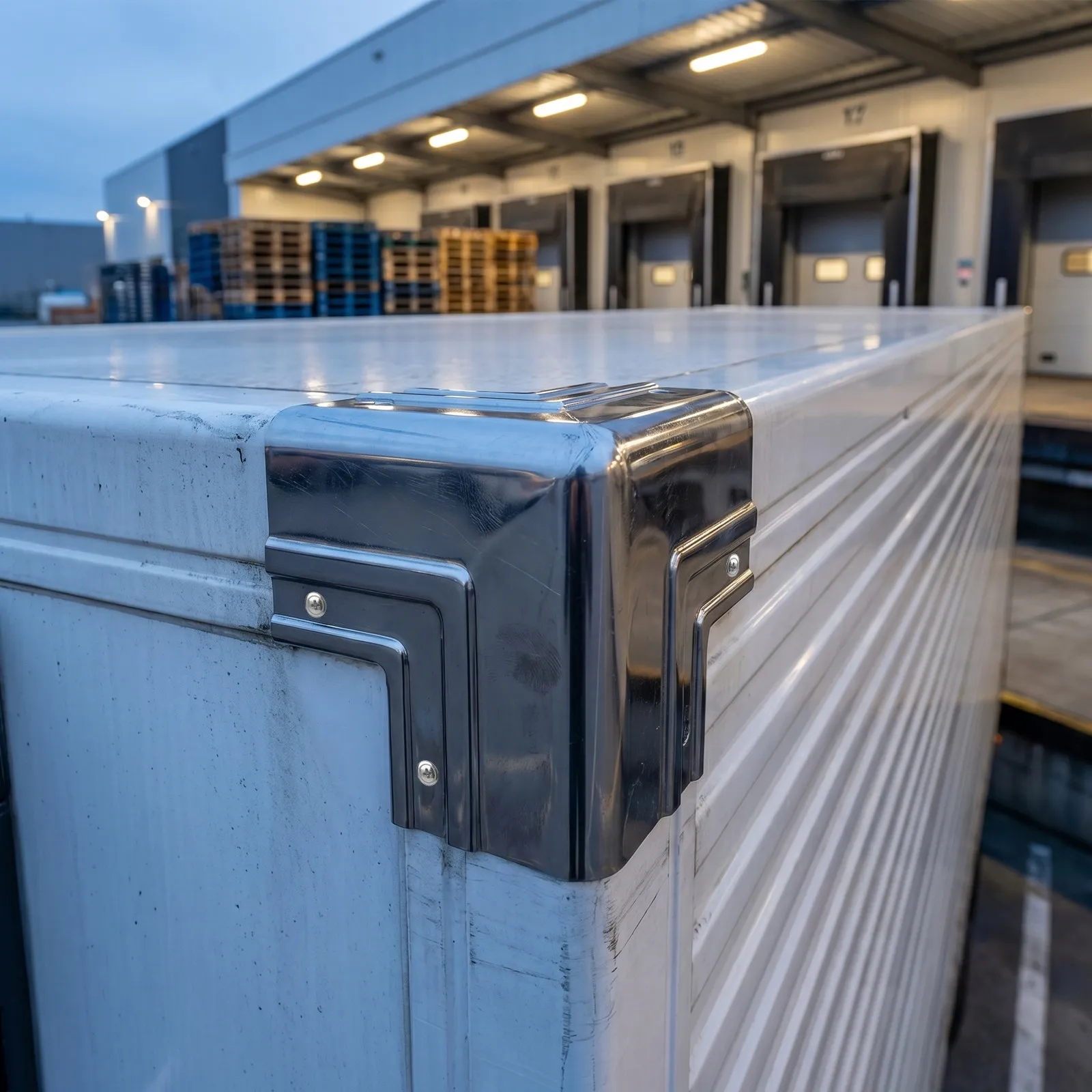 Metal Corner Protector Refrigerated Truck Top Edge Guard Rounded Wrap Cover Cold Resistant Steel Corner Guards Shipping