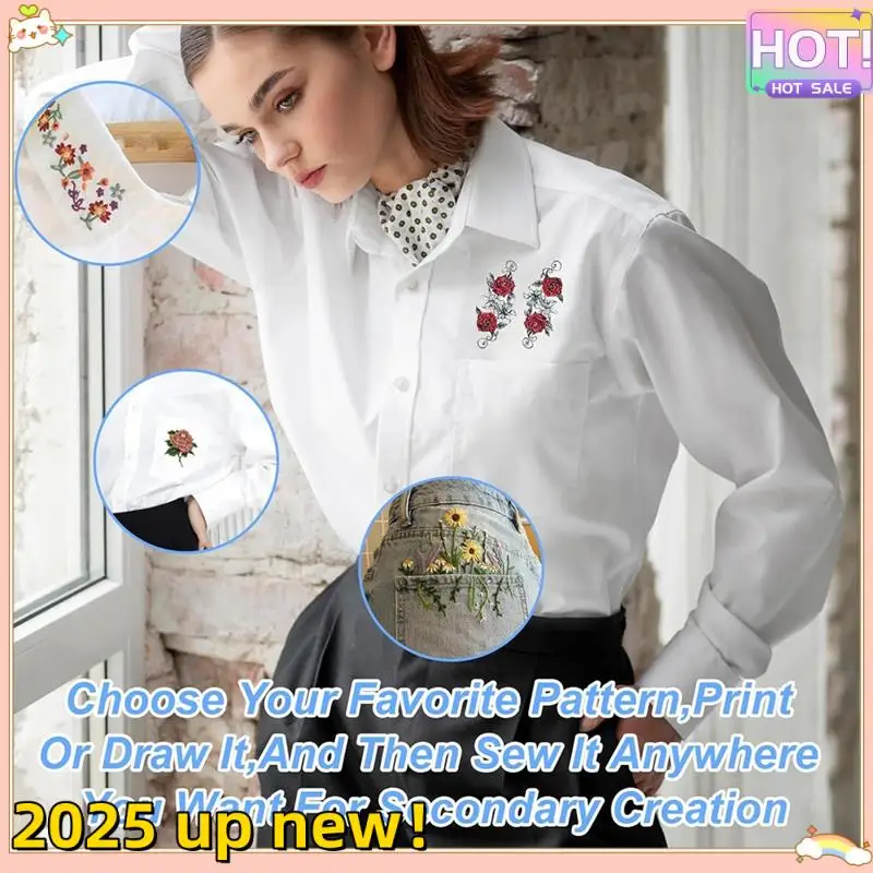 Classy-6 Sheets Of Sticky Water Soluble Embroidery Stabilizer, Dissolvable Printing Paper Wash For Printed Embroidery