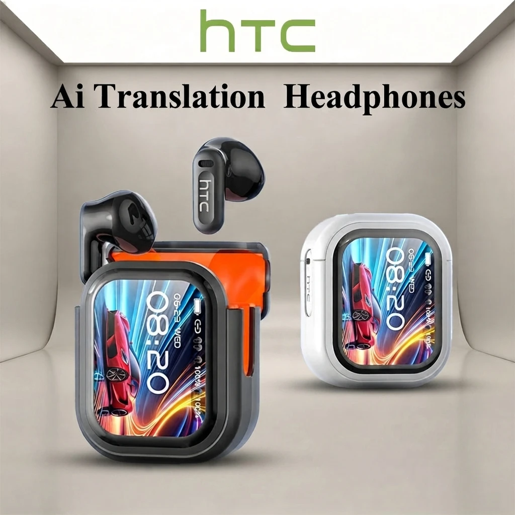 Écouteurs Bluetooth HTC NE20, traducteur de langues, oreillettes sans fil, son HIFI de haute qualité, pour le sport, les jeux et la musique