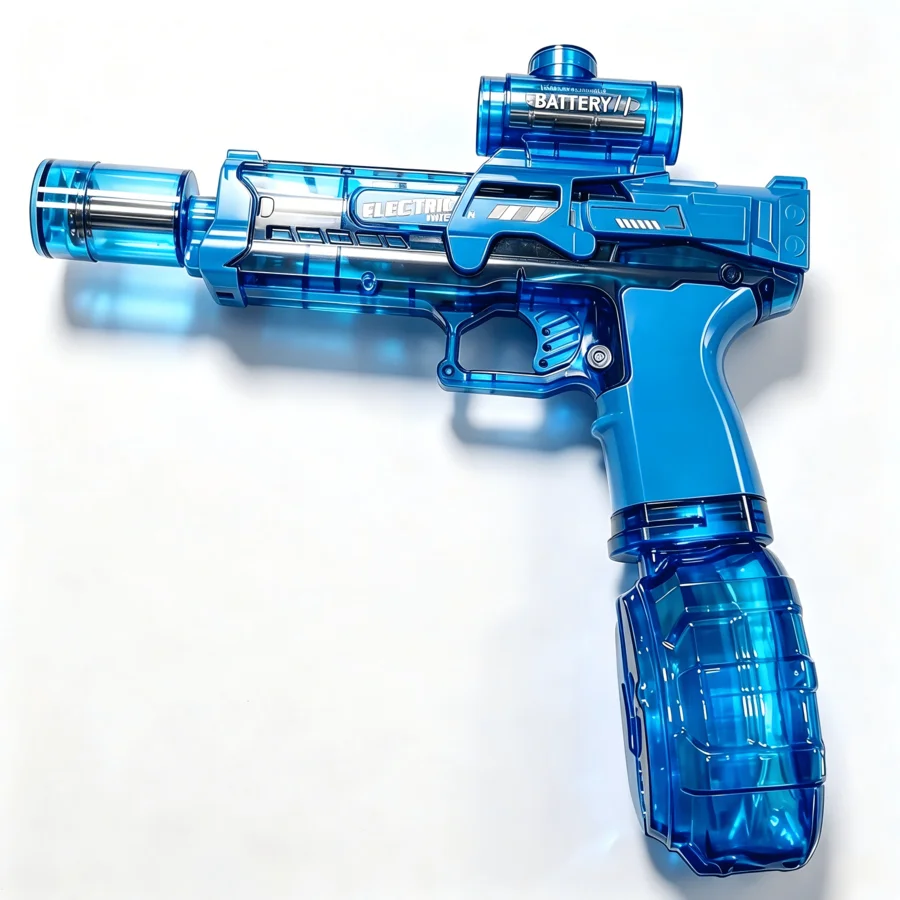 

Toy Electric Water Gun, LED Lights, Large Capacity, Suitable For Patios, Swimming Pools, Parties, And More. Perfect For Boys And Girls, A Fun Outdoor Water Gun For Summer.