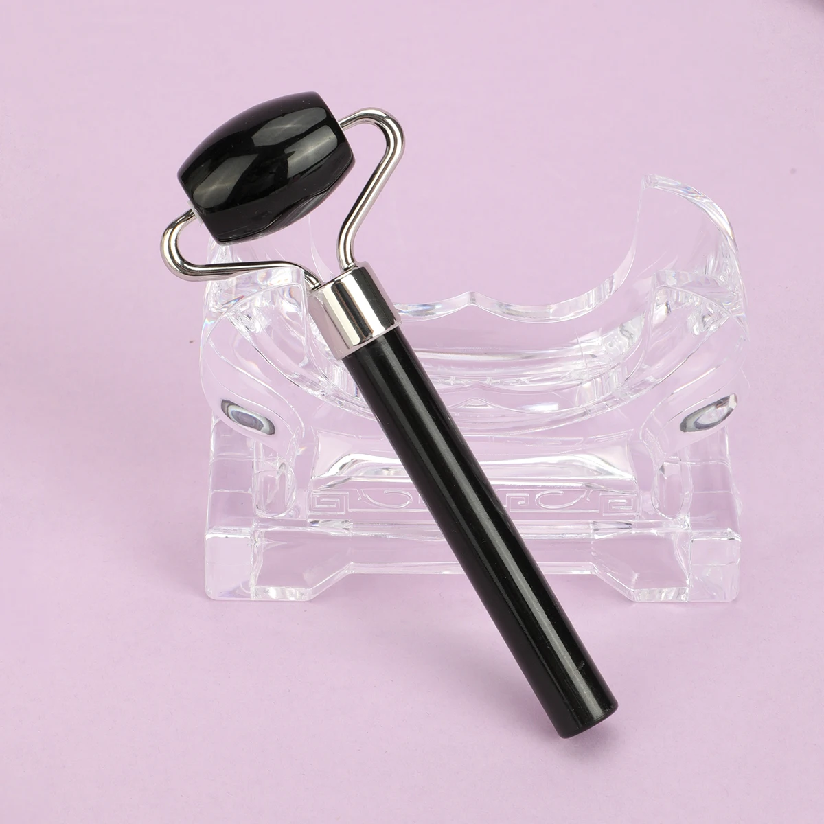 ลูกกลิ้งใบหน้าลูกกลิ้งตาหยกธรรมชาติ1ชิ้นลูกกลิ้งนวดหน้าหินหยกธรรมชาติสำหรับดูแลผิวโทนคอบริษัท skintool