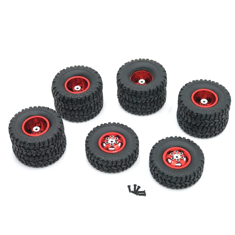 

Used For WPL B16 B36 HengLong FeiYu JJRC 6WD RC Car Parts Metal Upgrade Front Single Rear Dual Hub Tire