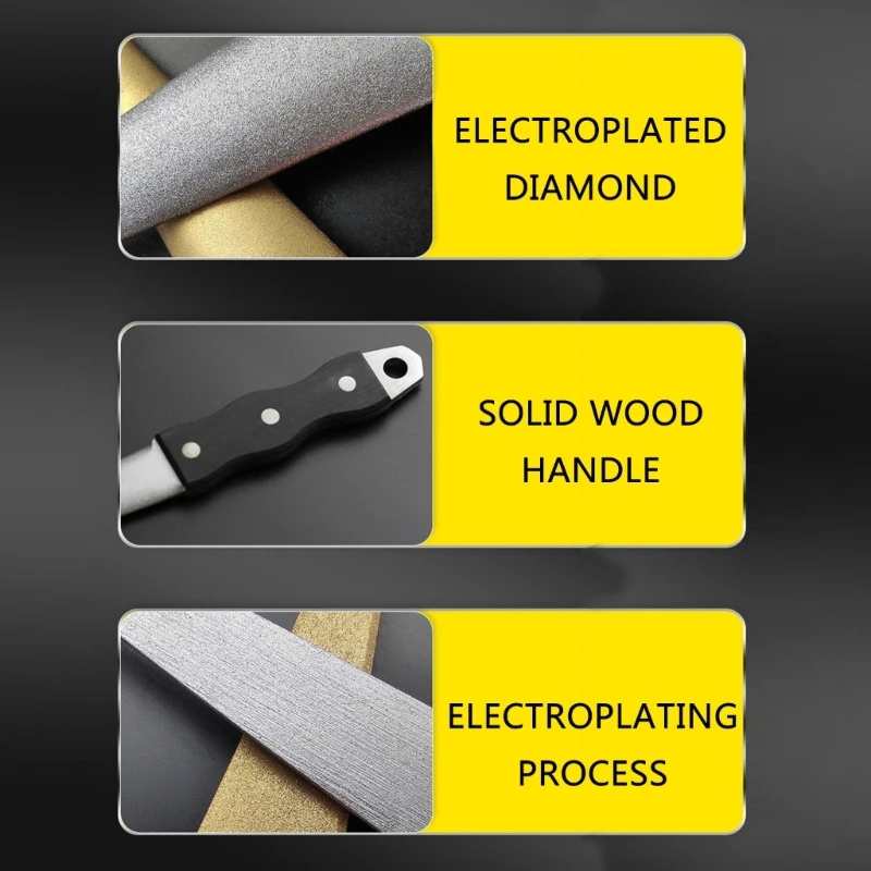 Diamond Sharpening Stone File Cutter Sharpeners Handheld Kitchen/Garden/Outdoor Tool Sharpener Cutter Sharpening Tool
