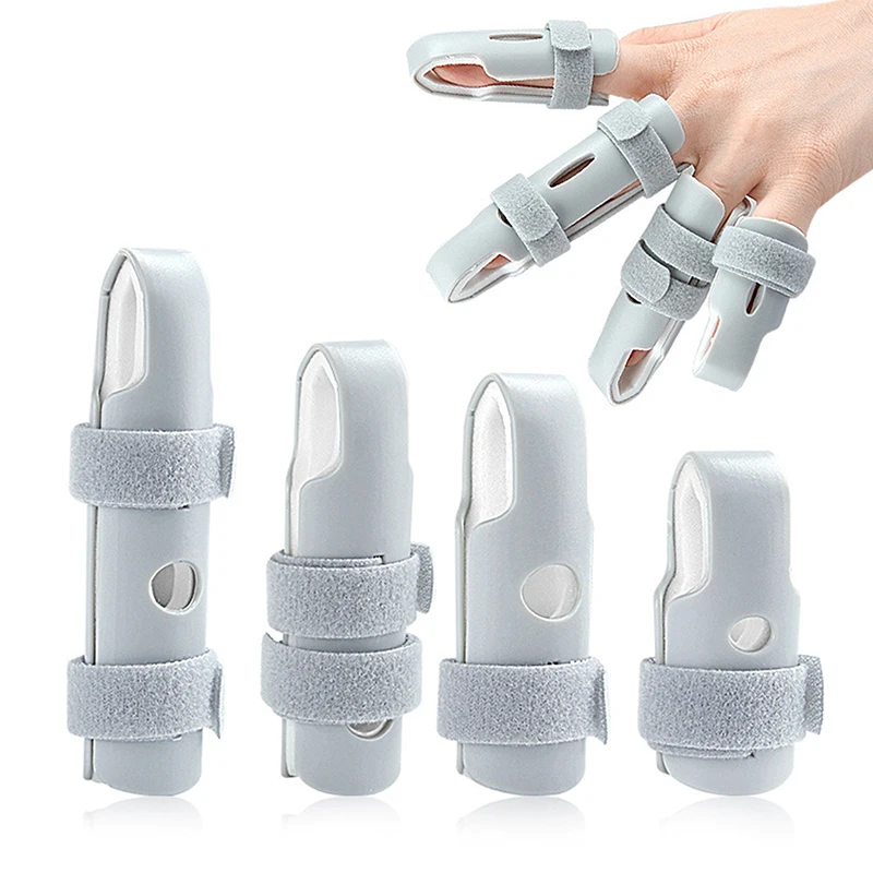 Adjustable Sprain Dislocation Fracture Finger Splint Corrector Support Pain Relief Trigger Finger Fixing Splint Straighten Brace