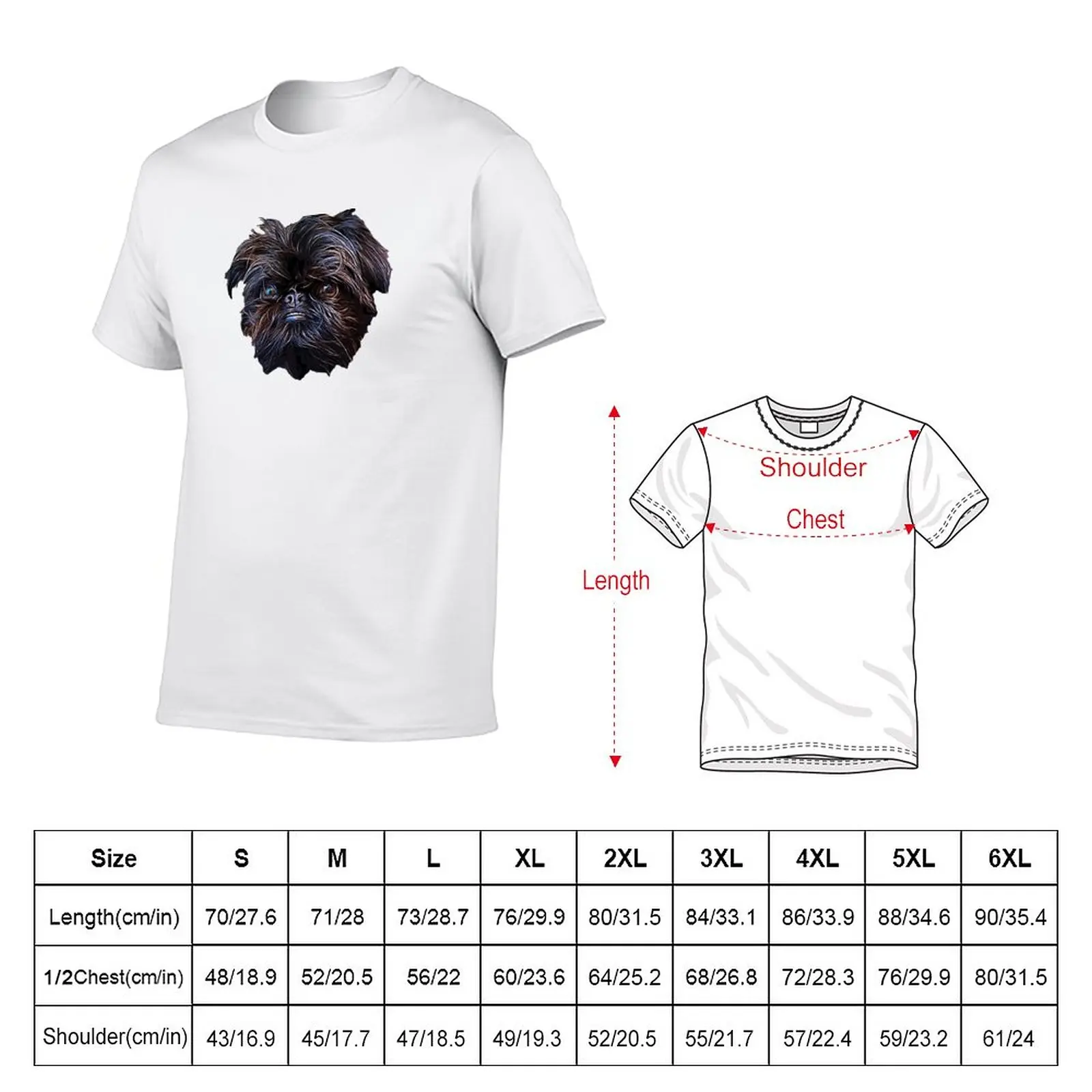 Brussels Griffon Cute Puppy Dog T-Shirt summer tops plus sizes customs Short sleeve tee men