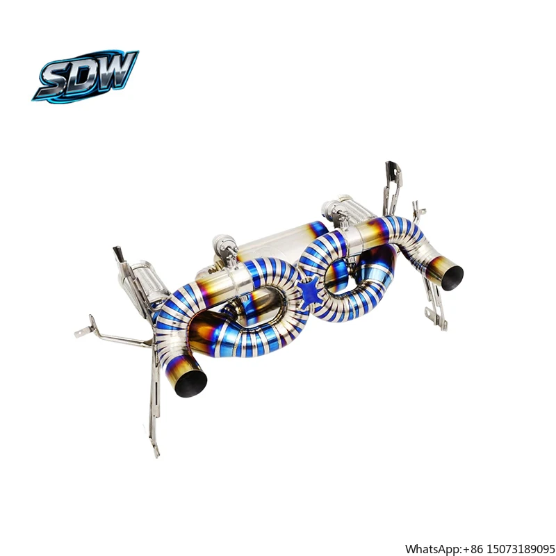 Factory Direct Modified Exhaust for  Huracan Aventador Gallardo Urus Titanium Alloy Valved Sport Car Exhaust