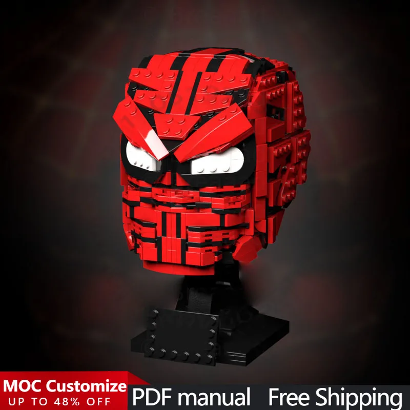 

676 деталей, популярная серия игровых персонажей: Модульный конструктор «Паук» (MOC), настраиваемый, простой в сборке, для детей, подарок на праздник