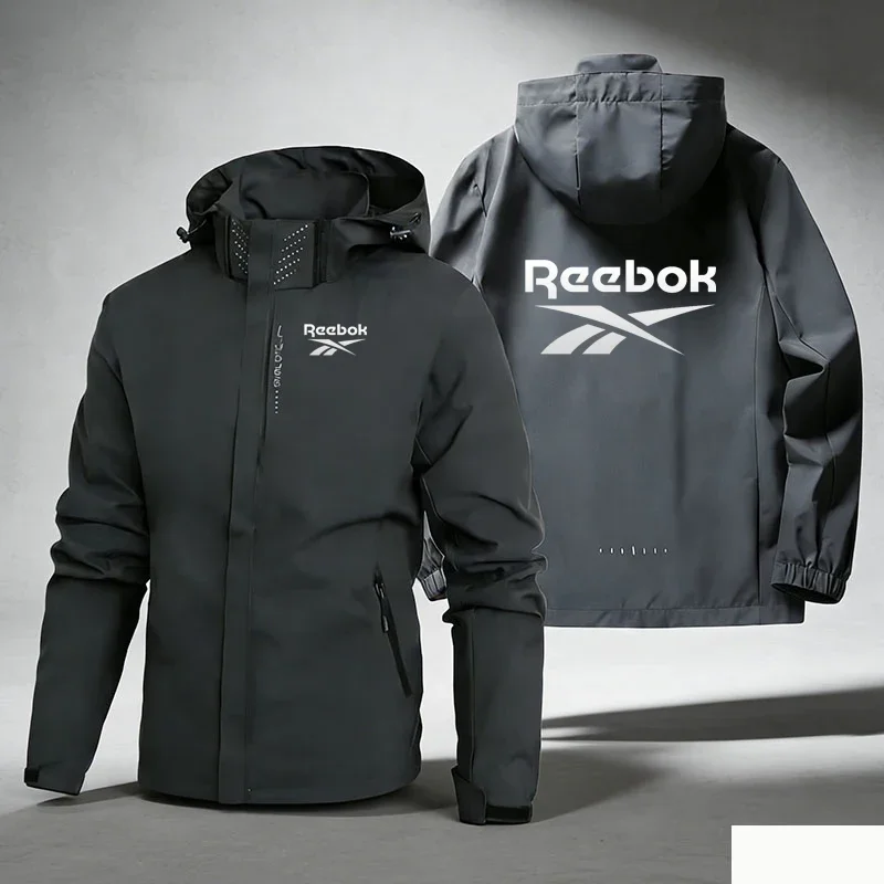 Reebok Logo Men's Waterproof Cycling Jacket / Mountain Bike Clothing / Coat / Bike Raincoat / Jacket / Men's Waterproof Style /