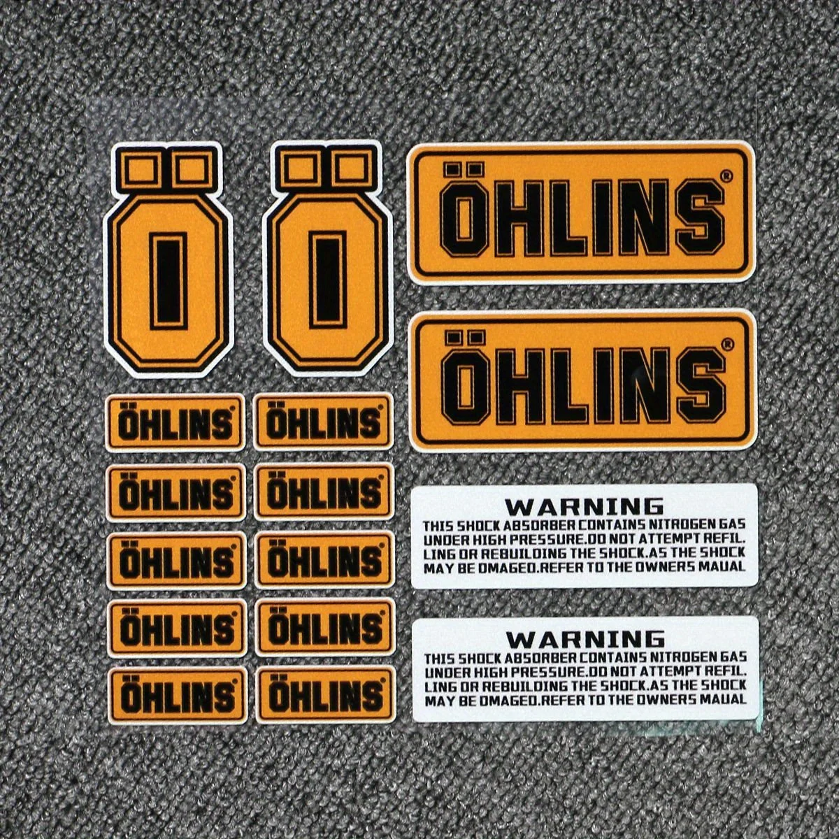 OHLINS ملصقات عاكسة للدراجات النارية تعليق صدمة ملصق مائي الديكور سباق الدراجة تعديل ملصق مضاد للمياه #5