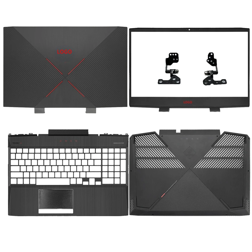 Imagem -06 - Nova Tomada de ar para hp Omen 15-dc 15-dc1060tx Tpn-q211 Portátil Lcd Capa Traseira Moldura Frontal Teclado Apoio de Mãos Superior Inferior Case