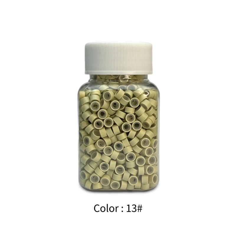 500 капсул/бутылка, микросиликоновое кольцо, бусины для наращивания волос, кольцо для наращивания волос, силиконовая подкладка, бусины, 12 цветов, микрозвенья, инструмент для наращивания женских волос с перьями