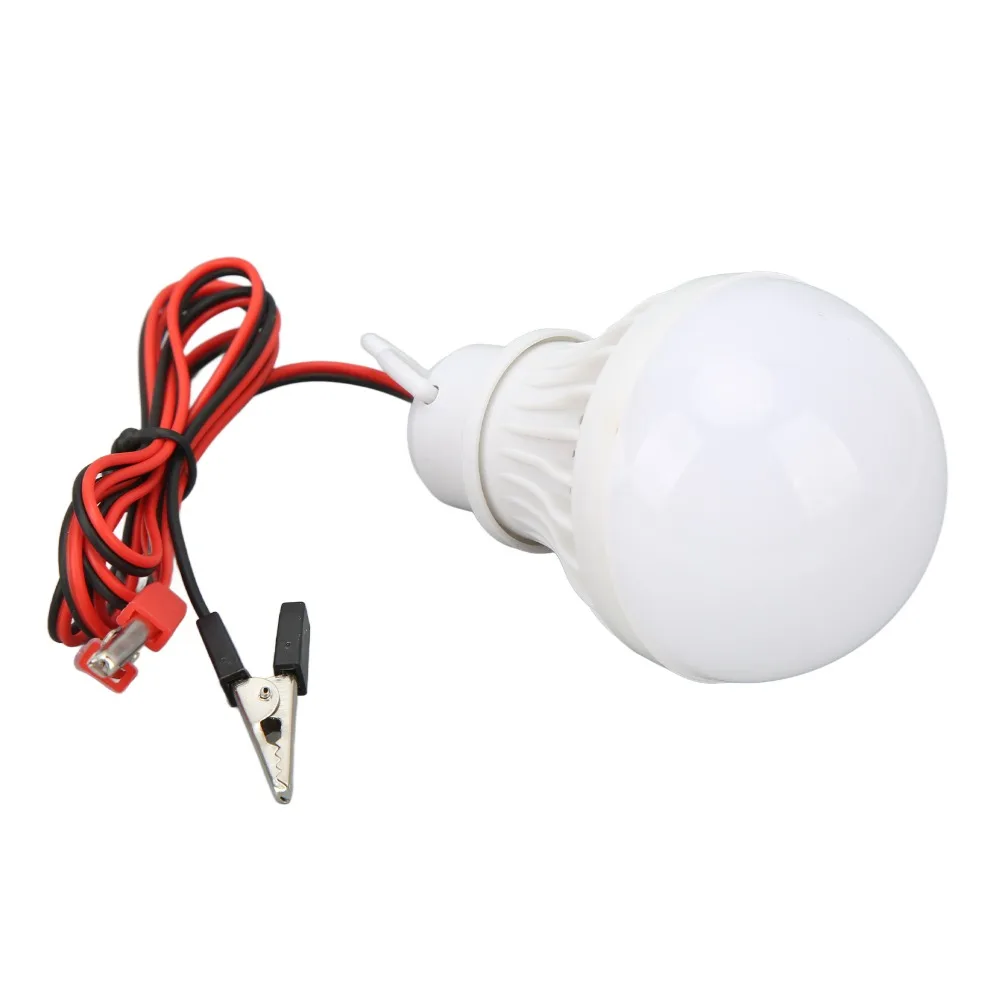 Durable 12V 5W LED Camping Lantern Plastic With Hook Portable Tent Light Outdoor LED Light Fishing