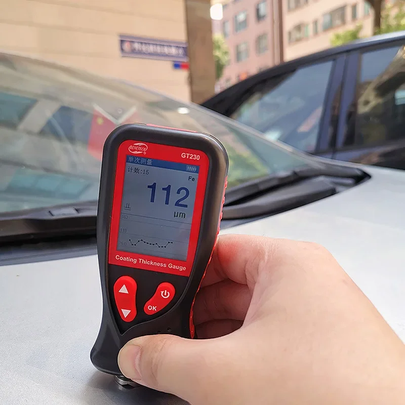 BENETECH GT230 LCD Thickness Meter, Multi-Port    Por   Coating Testing Tool