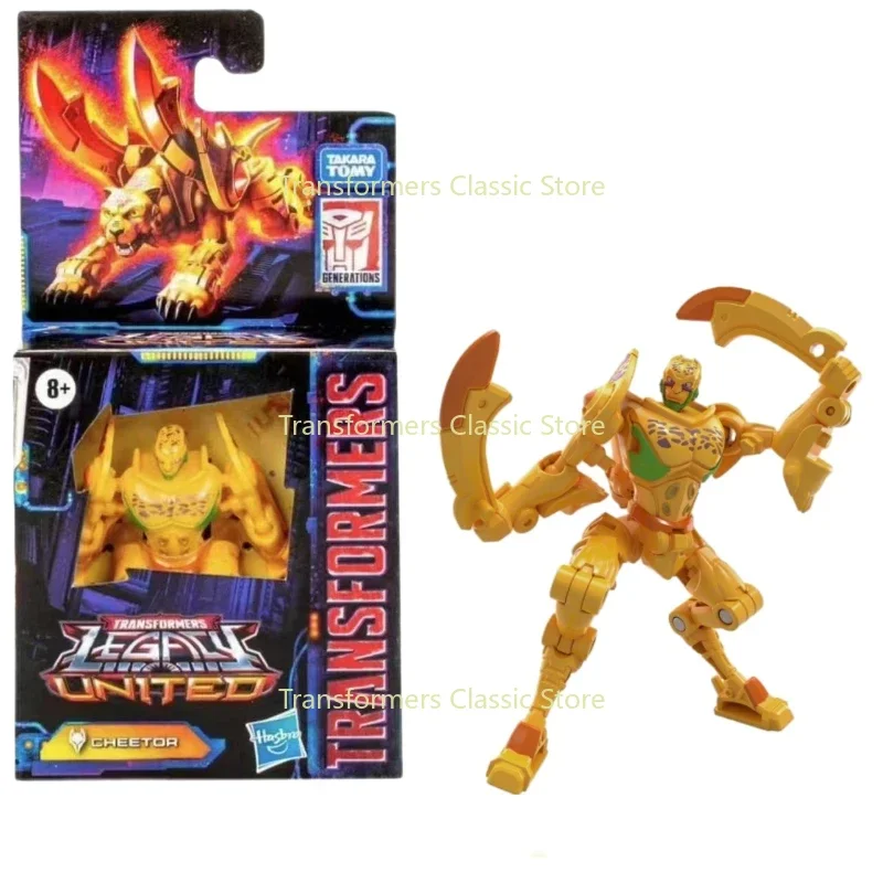 In magazzino Classic Takara Tomy Transformers Toys Legacy United Core Class Cheetor Cybertron Autobots Action Figures da collezione