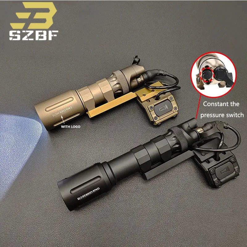 Airsoft V2 Flashlight 1300 Lm Metal LED Scout Light Hunting Weapon Lamp Fit Offset Mount 20mm Picatinny Rail Remote Switch