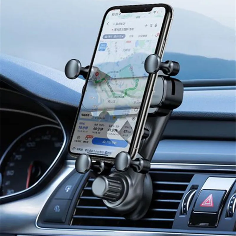 

Gravity Car Phone Holder Air Vent Mount Cell Phone Holder in Car Mobile Support For iPhone 13 12 Xiaomi Universal for 4.7-7 inch
