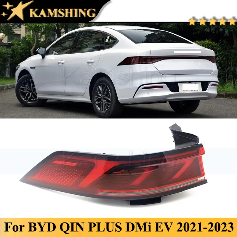 

Kamshing For BYD QIN PLUS DMi EV 2021-2023 Rear Bumper Tail Light Lamp Taillights Taillamps Brake Light Car Light Stop Lamp