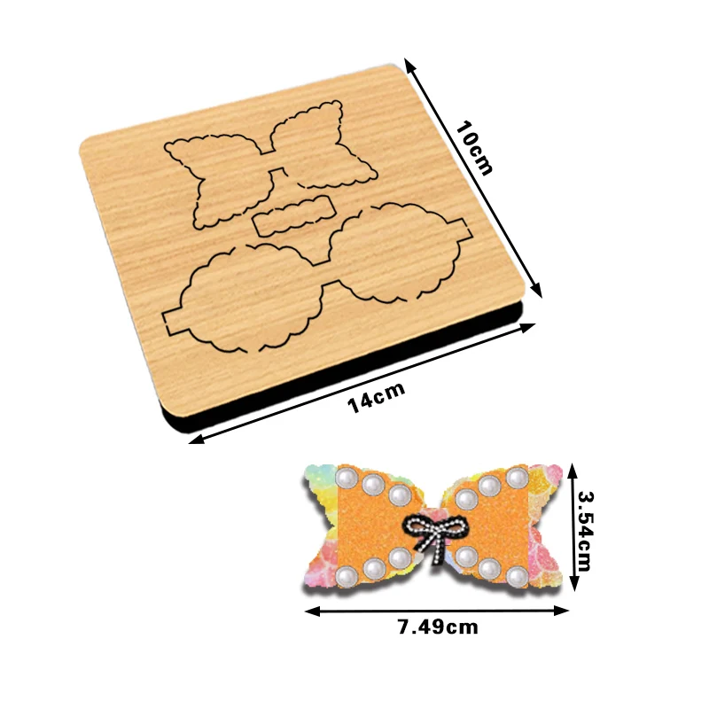 

BC Double Layer Bowknot Hairpin Cutting Die, Suitable for Most Machines